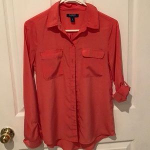 Coral blouse